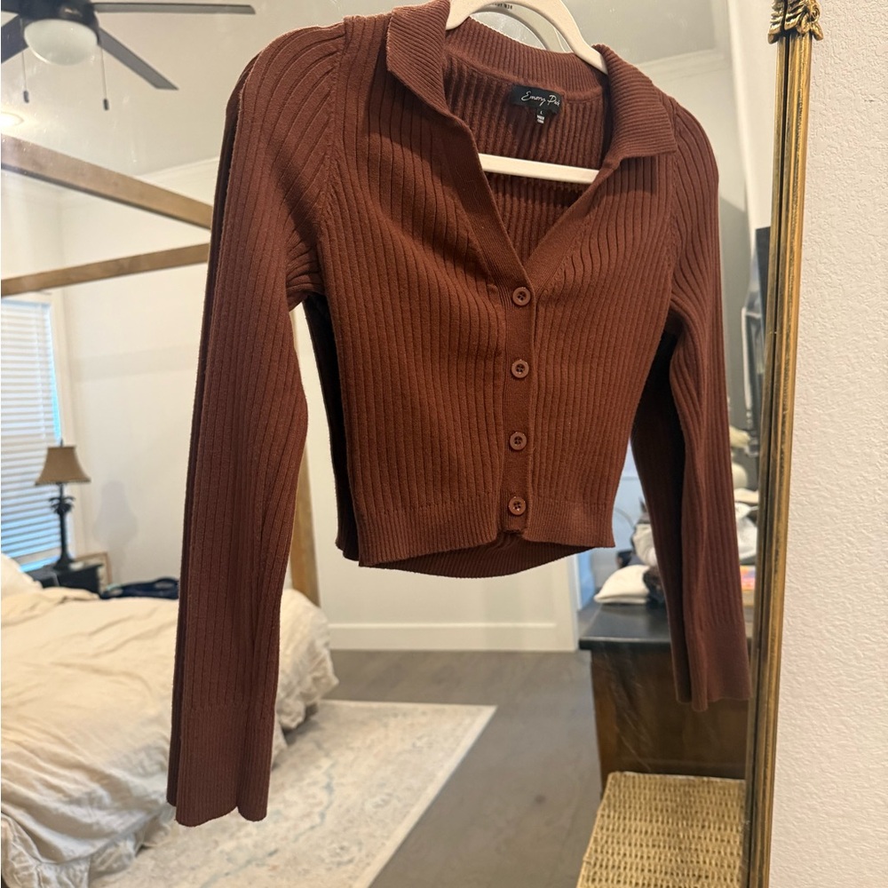 Lulu’s Emory Park Chocolate Ribbed Knitwear